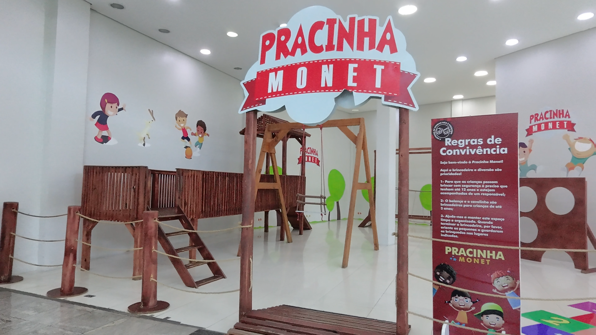 Espaço infantil do Monet Plaza Shopping